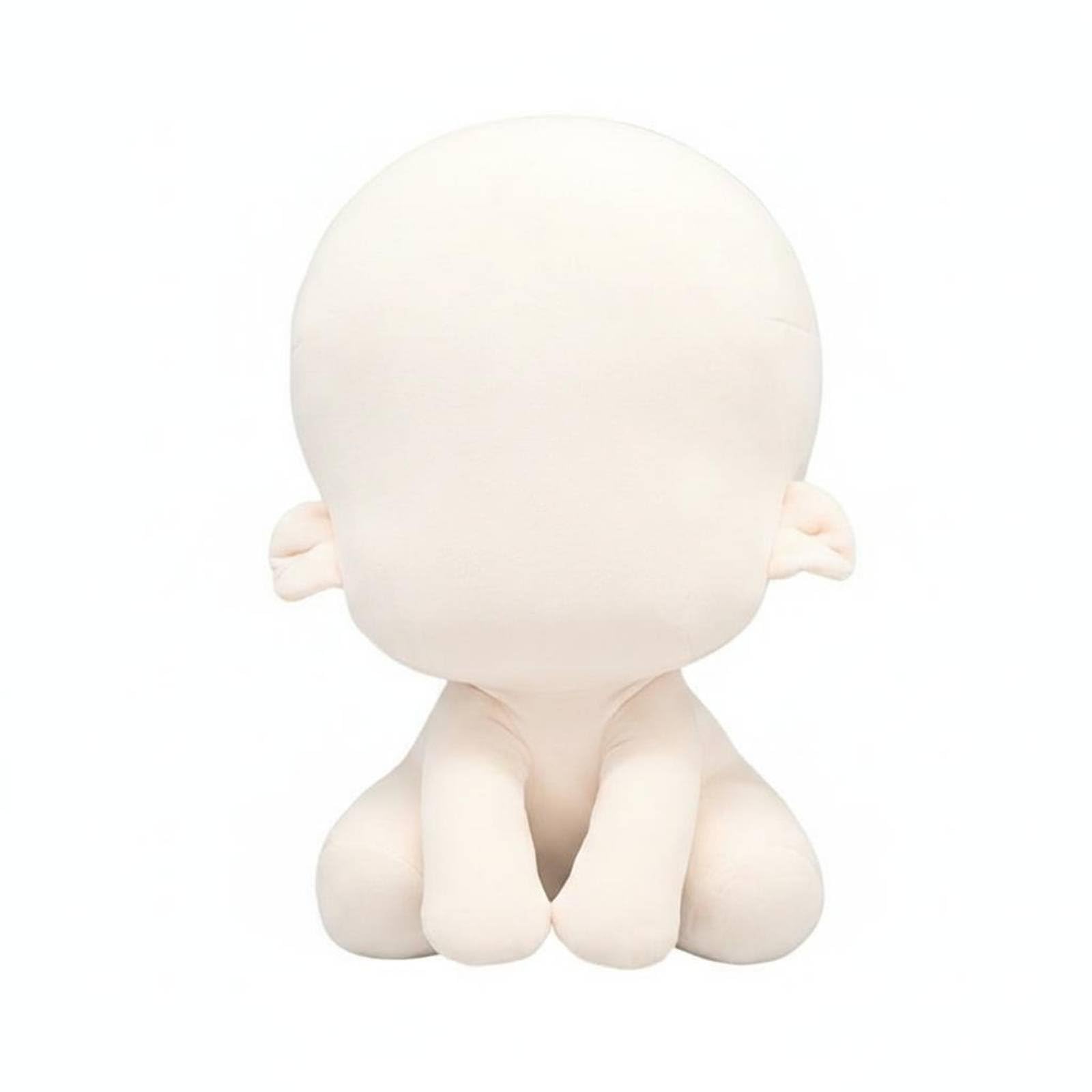 Colcolo Doll Body Stuffed Soft Toy Unprinted Humanoid Simple Outline Padded Customizable Lightweight Suitable for Children Gifting Decoration, Plain Body - Dudu Body 10cm — image 1