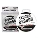 Fluorocarbon Fishing Line 300m, 0.30.5mm Clear Invisible Fishing Line for Largemouth Bass, Abrasion Resistant Carbon Fiber Leader Material, 3Pack(0.5mm)