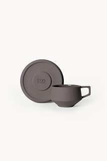 Lumière Dark Brown Türk Kahvesi Fincanı – Limoges 