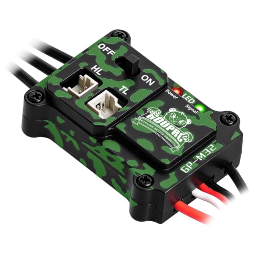 Discover the Power of GP M32 30A Brushless ESC with Head and Tail Light Ports for SCX24 SCX30 TRX4M