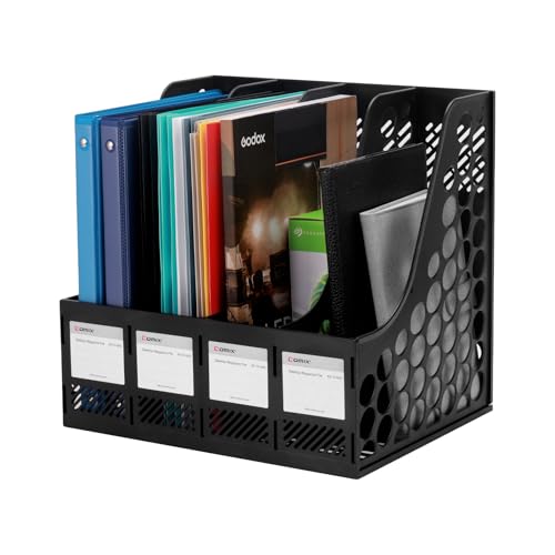 Comix B217X-BU Magazine File Holder Rack/Vertical Desktop File Organizer cover
