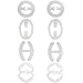 Closecret Women's Bra Strap Converter Concealer Racerback Back Clip(Clear,Pack of 8)