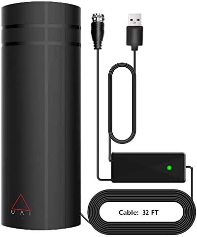 Digital TV Antenna - Indoor/Outdoor HDTV Antenna for Smart TV (Support All TV) Long Range-with Detachable Coax Cable & Built-in Amplifier-Free TV Always.