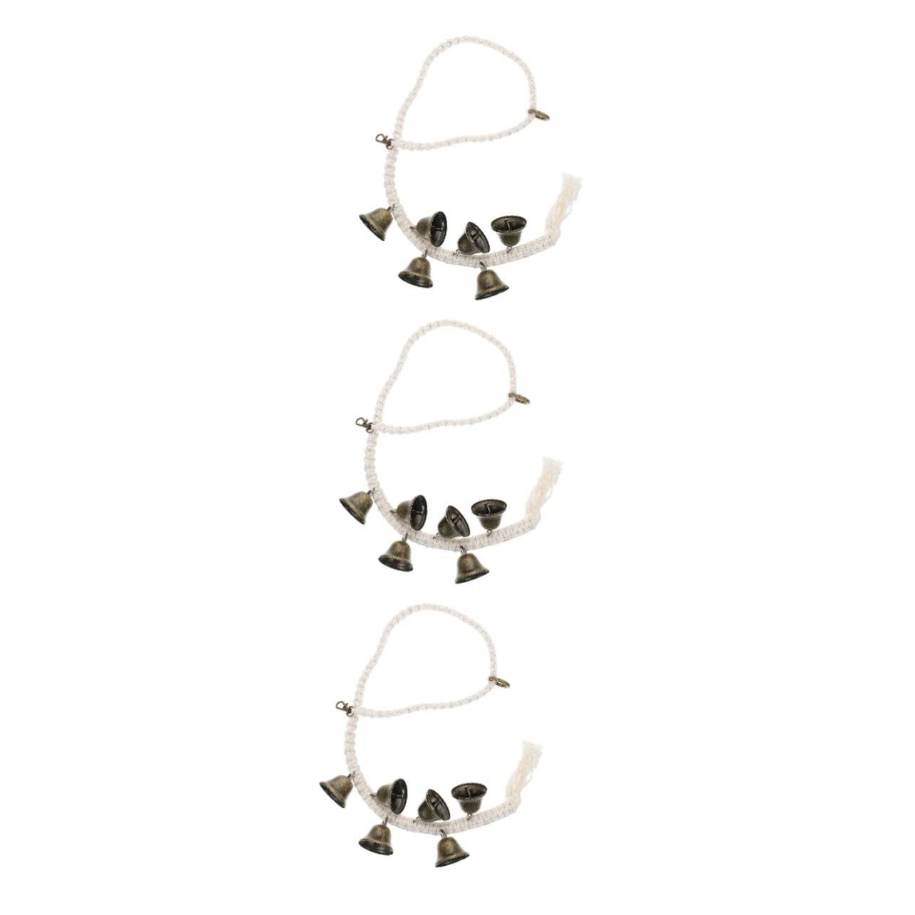 Cloche de formation pour chiens YARNOW : lot de 3 grelots suspendus pour la propreté du chiot