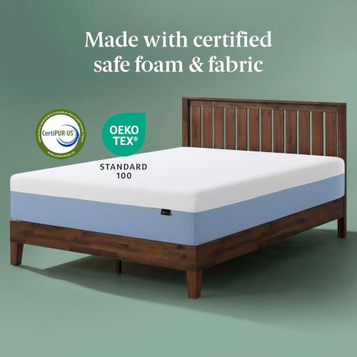 Image of Zinus 10 Inch Queen Cooling Essential Memory Foam Mattress [NewVersion], Fiberglass Free, Medium Feel, Breathable Cooling Layers, Certified Safe Materials
