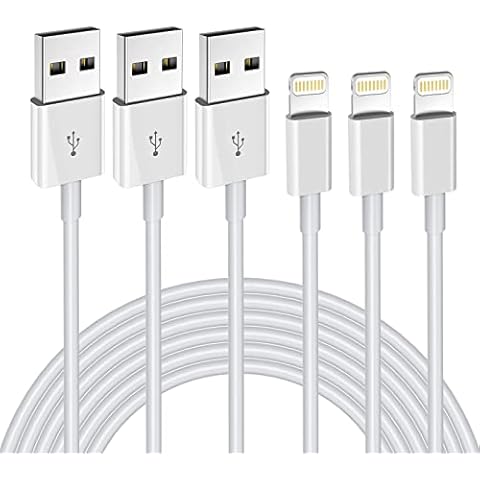 iPhone Charger Cable 3Pack 6FT/1.8M MFi Certified Lightning Cable Fast Charging Cords Apple Charger Compatible with iPhone 14 13 12 11 XS XR X Pro Max Mini 8 7 6S 6 Plus 5S SE iPad iPod AirPods Cover