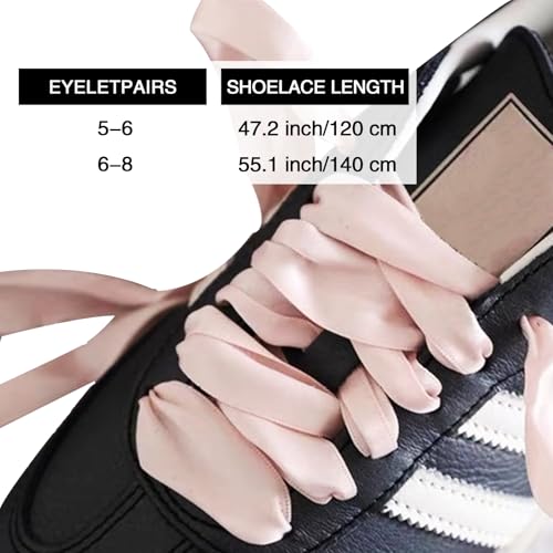 Ciormis Shoe Laces for Sneakers 3 Pair - 47''/55'' Length Flat Shoelaces, Sneakers Boot Flat Shoes Replacement Shoe Strings3