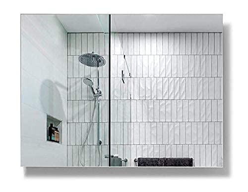 Espejo-de-Bano-60X80-Liso-Smooth-Horizontal-Espejo-de-bano-Moderno-baanio-para-Bano-Salon-o-Recibidor-de-facil-instalacion-Luna-Sencilla-Versatil-y-Muy-Funcional