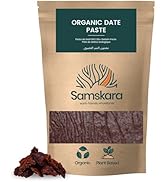 Zachte biologische dadelpasta | 100% natuurlijke dadels | rauw en biologisch | Samskar hersluitbare zak...