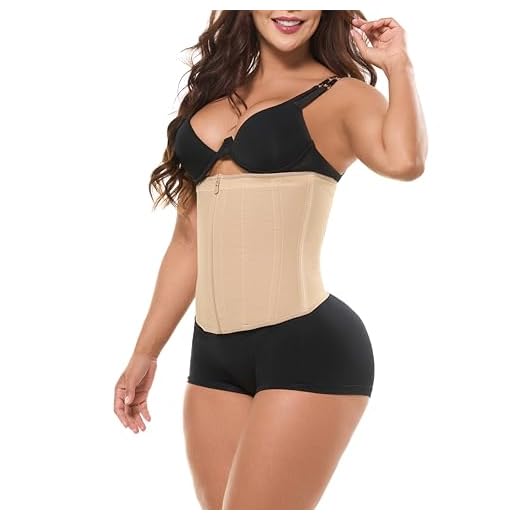 Salome 0315-1 Colombian Waist Trainer Fajas for Women Cinturillas Colombianas Beige M
