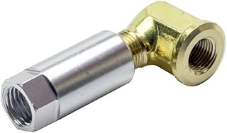 GlowShift -4 an Fuel Rail Fuel Pressure Sensor Thread Adapter Compatible with Chevy GM LS1 LS2 LS3 LS6 Engines - Includes 90 Degree Thread Adapter