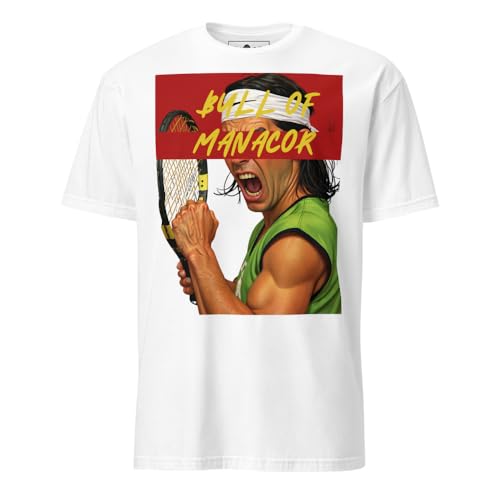 Camiseta Rafa | Camiseta Tenis | Regalo | Cumpleaños | Matador Nadal, Blanco, X-Large
