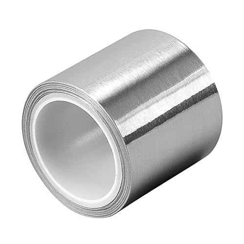 BULINO Nastro in alluminio, nastro adesivo in alluminio for uso intensivo, sigillatura e riparazione ad alta temperatura, lunghezza: 20 m; spessore: 0,15 mm, 10 cm(5cm)