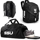 SSU Sport-Turnbeutel-Set, 50 l, Herren-Rucksack für Boxen, MMA, Karate, Judo, großer Rucksack mit...