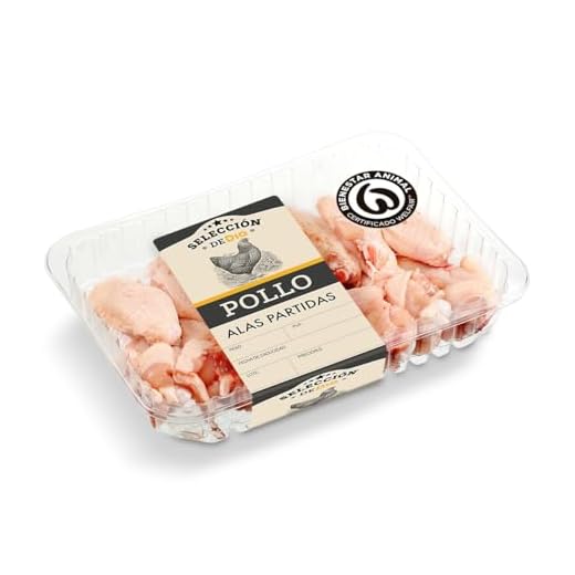 SELECCIÓN DE DIA alas partidas de pollo bandeja (peso aprox. 600 gr)