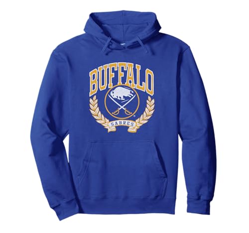 Buffalo Sabres Vintage Victory Royal Officially Licensed Pullover Hoodie