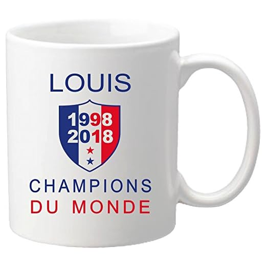 Mug Coupe du Monde de Football 2018 - France Champions du Monde 2018 - offrez vous ce mug personnalisé de l'équipe de France de football - maillot Mug-2018-B