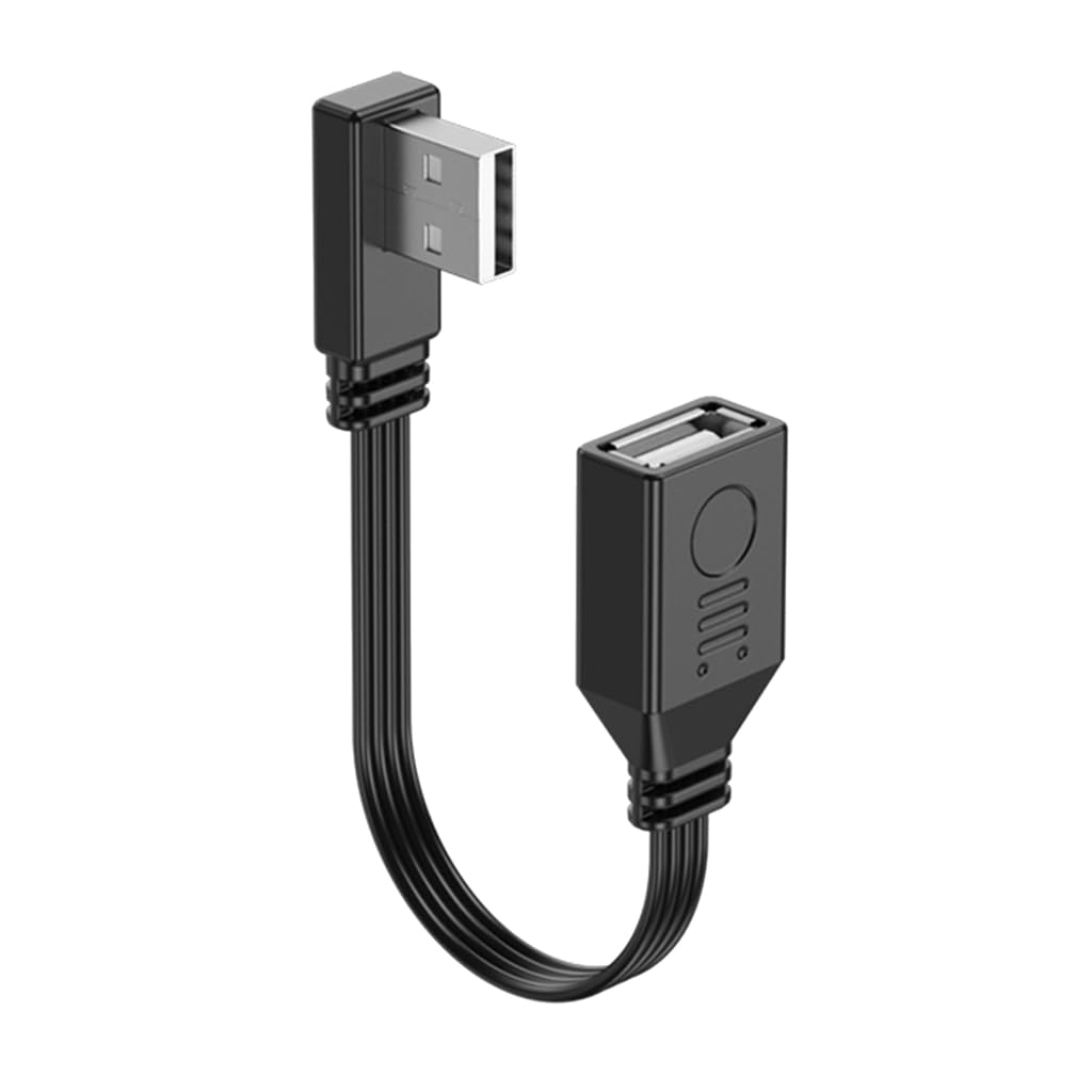 Tsophreniq USB 2.0 Male to Female Extension Cable Extender Data Transfer 480mps Curved for USB Printer USB Modem USB