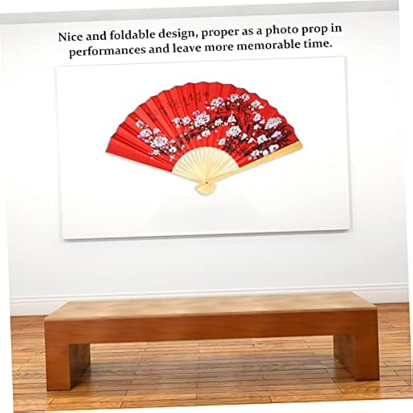 SEWACC 2 Stks Foto Fan Oosterse Decor Home Decor Chinese Decor Chinoiserie Decor Bruiloft Decor Chinese Fan Muur Hanger Huishoudelijke Rekwisieten Papier Chinese Fan Chinese Fan Muur