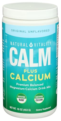 Natural Vitality Natural Calm + Calcium - Relax - Relaxation - Unwind - Stress - Anxious - Anxiousness - Restless Legs - Unflavoured - 454 Gram