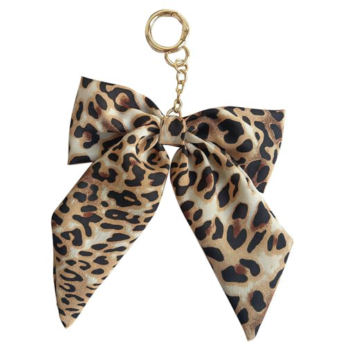 Vesavifaka Llavero con Lazo de Leopardo – Encanto para Bolsos de Damas y Caballeros, Colgante para Auto, Monedero, Mochila – Accesorio para el Uso Diario o como Regalo