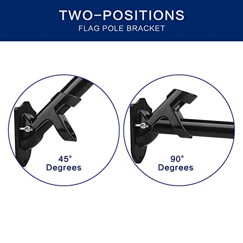 6 Ft Flag Pole Kit,Flag Pole Brackets Stainless Steel Outdoor Lowes Flag Pole For House Roof Garden Yard Truck Residential Flagpoles Suitable For 3X5 Heavy Garden House Flag (Black) #TOP6