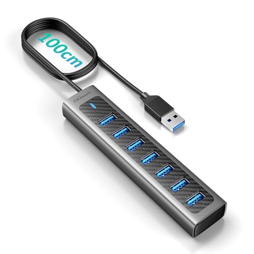 GiGimundo HUB USB 3.0 in Alluminio 7 Porte