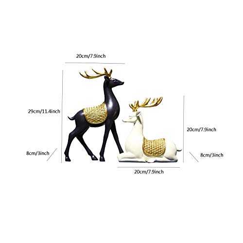 Statue de cerf en luxe chinois moderne pour entrée prestigieuse