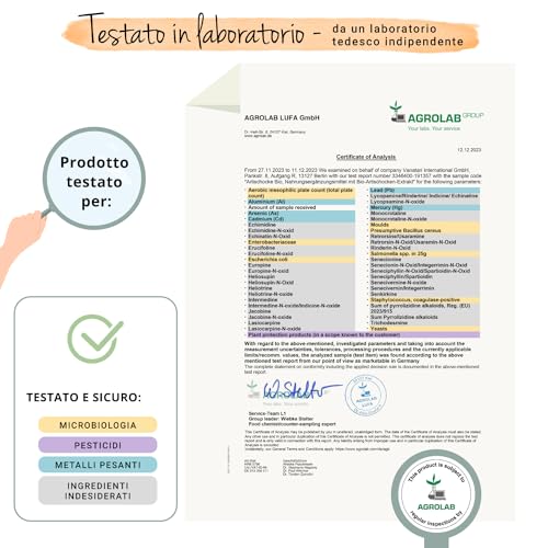 CARCIOFO BIO Vegavero® | 2000 mg (20:1) | 2,5% di Cinarina | Origine: Francia | Depurativo, Disintossicante fegato ed Epatoprotettore | 120 capsule | Vegan - 5