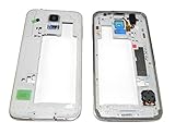 Samsung Galaxy S5 G900 F premium recursos marco marco plata altavoces cámara cristal audio jack