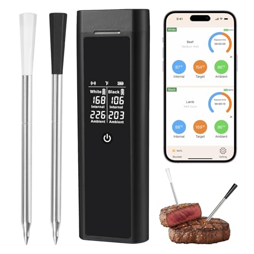 Dual Probe Wireless Meat Thermometer with App Control