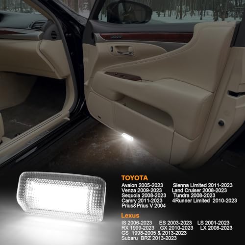 Luces LED para panel interior de puerta Toyota 2 piezas miniatura 3