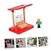 MOLUCKFU DIY Boys and Girls Model Wooden Toy Train Accessory Boy Girl Station Platform Model Pretend Train Station Platform Toy Random Style