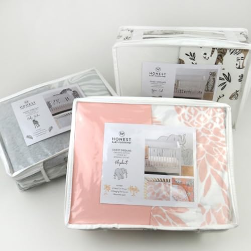 Image of HonestBaby 7 & 5 Piece Sweet Dreams Nursery Gift Set 100% Organic Cotton for Baby Boys, Girls