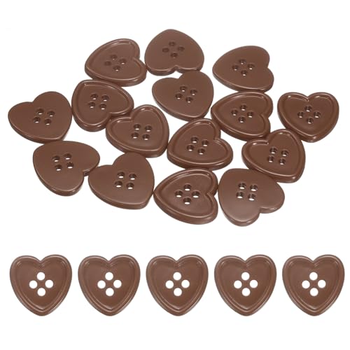 HARFINGTON 40pcs Heart Resin Sewing Button, 23mm...