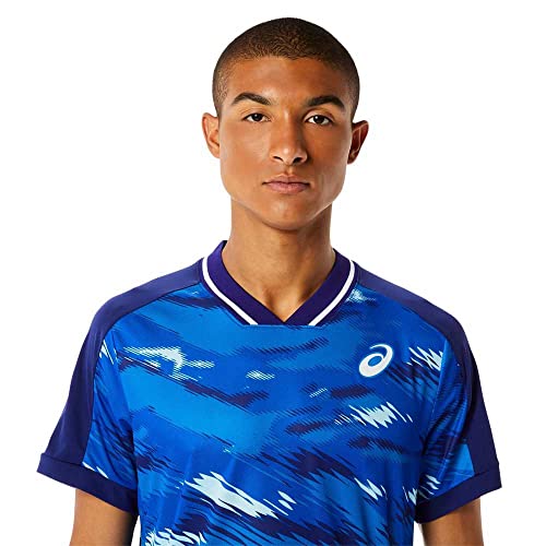 Image of ASICS Men's Match Graphic Polyester Regular Fit Top