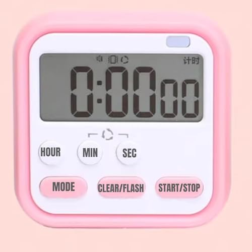 Image of Zentro Digital Alarm Clock with Large Display, Smart Night Sensor & Snooze Function, LED Desk Clock with Date Temperature Calendar, Battery Operated Bedside Table Clock (Digital Kitchen Timers Clock)
