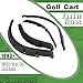 ECOTRIC Golf Cart Standard Fender Flares Compatible with 1993+ Club Car DS Model (2 Front and 2 Rear Fender Flare) Durable Sturdy