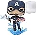 POP Marvel: Avengers Endgame - Captain America with Broken Shield & Mjoinir Funko Vinyl Figure (Bundled with Compatible Box Protector Case), Multicolor, 3.75 inches
