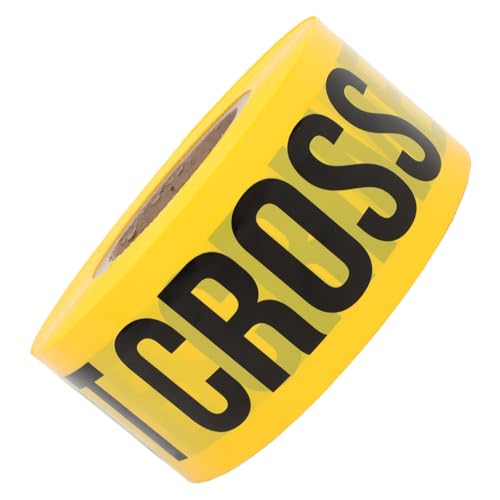 Ruban de signalisation scène de crime jaune PE 7.5cm x 305m