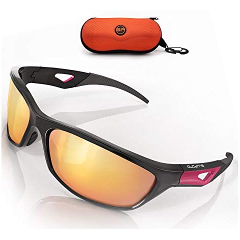 BLUPOND Polarized Sports Sunglasses for Men - TR90 Unbreakable Frames for Golf Cycling Driving - Scout Cover