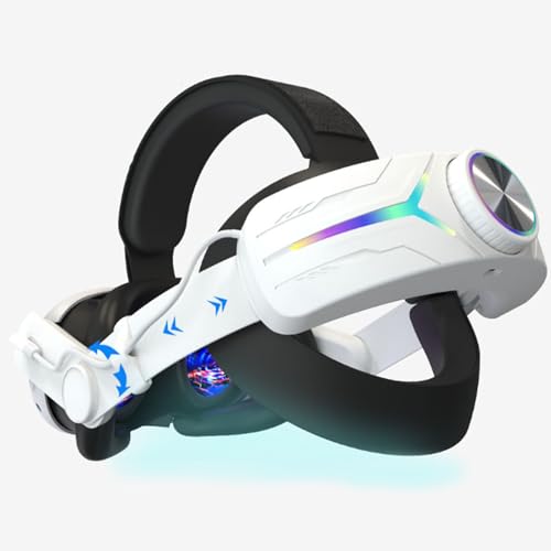 Image of Head Strap Battery Pack for Meta Quest 3, with Extended 12000mah Battery Pack,with RGB Light(Compatible with Meta Quest 3S)