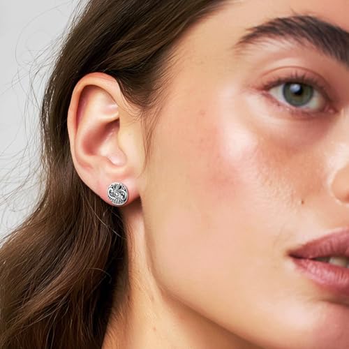 Amy & Annette Sterling Silver Stud Earrings for Women - Post Earrings for Women, 925 Sterling Silver Earrings2