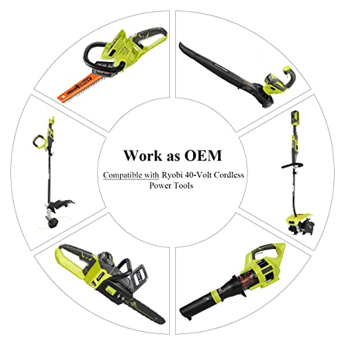 image for Lasica Replacement for Ryobi 40V 6.0Ah Battery Compatible with Ryobi 4