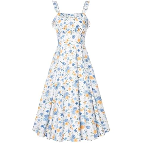 Belle Poque Summer Floral Midi Dress Cover
