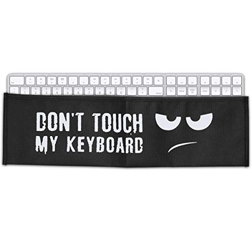 kwmobile Funda Protectora para Teclado Apple Magic Keyboard con Teclado numérico - Cubierta para el Polvo o derrames con diseño Don't Touch my...