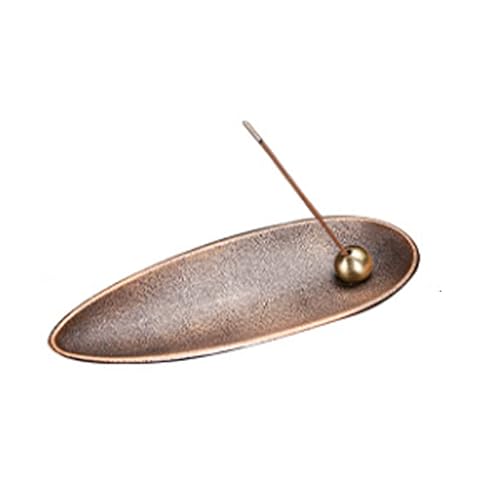 Seven Fox お香立て 線香立て 香立 香立て 線香皿 お香入れ 線香炉 お香立 お線香 仏壇用皿 インセンスホルダー 書斎 瞑想 睡眠 香炉 (ブロンズ)