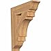 Ekena Millwork BKT06X24X28MRC01SWR Merced Traditional Smooth Bracket, 5.5" Width x 24" Depth x 28" Height, Western Red Cedar