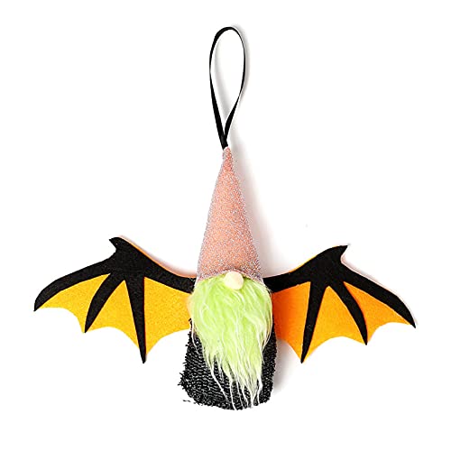 Gnome avec ailes de chauve-souris et poupée sans visage pour déco de carnaval