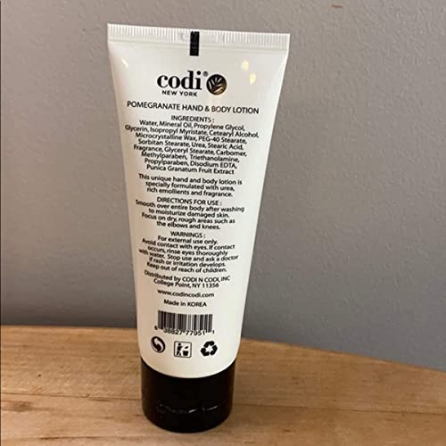 Codi Pomegranate Lotion - Body And Hand Lotion With Pump For Women And Men - Pomegranate Body Lotion With Wonderful Pomegranate Scent - Less Greasy, Quick Absorbent - 1 750Ml Bottle And 2 100Ml Tubes #TOP4